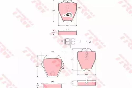 TRW GDB1371 Brake pads TRW GDB1371 Brake pads