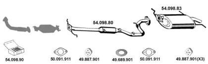 Eberspacher 542005 Schalldaempfer Eberspacher 542005 Schalldaempfer
