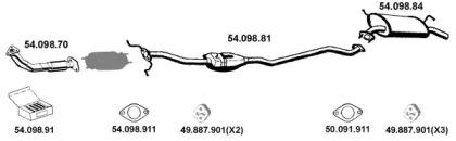 Eberspacher 542010 Глушник вихлопних газів кінцевий