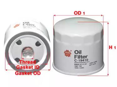 Sakura/ADR C-19410 Фільтр масляний Sakura/ADR C-19410 Фільтр масляний