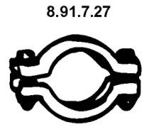 Eberspacher 8.91.7.27 Муфта системи випуску Eberspacher 8.91.7.27 Муфта системи випуску