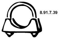 Eberspacher 8.91.7.39 Муфта системи випуску Eberspacher 8.91.7.39 Муфта системи випуску
