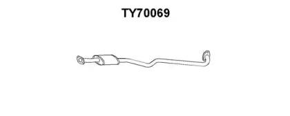 Veneporte TY70069 Muffler assy front Veneporte TY70069 Muffler assy front