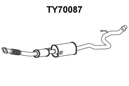 Veneporte TY70087 Muffler assy front