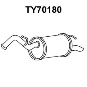 Veneporte TY70180 Глушитель выхлопных газов конечный Veneporte TY70180 Глушитель выхлопных газов конечный