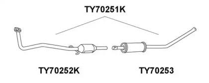 Veneporte TY70253 Muffler assy front