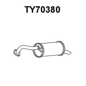 Veneporte TY70380 Глушник вихлопних газів кінцевий Veneporte TY70380 Глушник вихлопних газів кінцевий