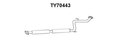 Veneporte TY70443 Muffler assy front Veneporte TY70443 Muffler assy front