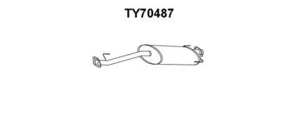 Veneporte TY70487 Середній глушник вихлопних газів Veneporte TY70487 Середній глушник вихлопних газів