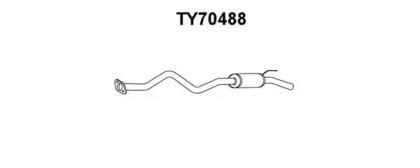Veneporte TY70488 Глушник вихлопних газів кінцевий Veneporte TY70488 Глушник вихлопних газів кінцевий