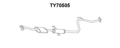 Veneporte TY70505 Muffler assy front Veneporte TY70505 Muffler assy front