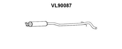 Veneporte VL90087 Muffler assy front