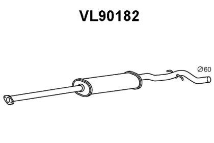 Veneporte VL90182 Muffler assy front