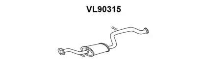 Veneporte VL90315 Muffler assy front Veneporte VL90315 Muffler assy front