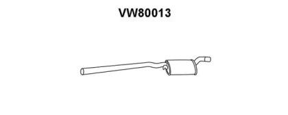 Veneporte VW80013 Середній глушник вихлопних газів Veneporte VW80013 Середній глушник вихлопних газів