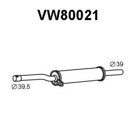 Veneporte VW80021 Muffler assy front Veneporte VW80021 Muffler assy front
