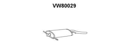 Veneporte VW80029 Глушник вихлопних газів кінцевий Veneporte VW80029 Глушник вихлопних газів кінцевий