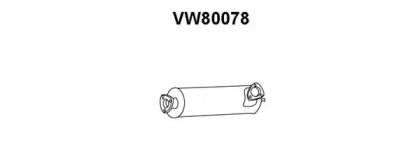Veneporte VW80078 Muffler assy front Veneporte VW80078 Muffler assy front