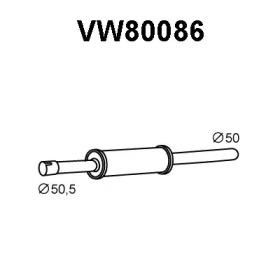 Veneporte VW80086 Muffler assy front