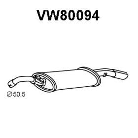 Veneporte VW80094 Глушник вихлопних газів кінцевий Veneporte VW80094 Глушник вихлопних газів кінцевий