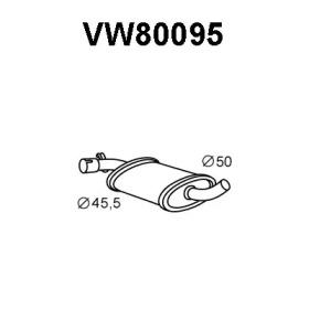 Veneporte VW80095 Muffler assy front
