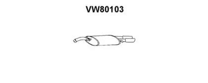 Veneporte VW80103 Глушник вихлопних газів кінцевий