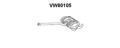 Veneporte VW80105 Muffler assy front