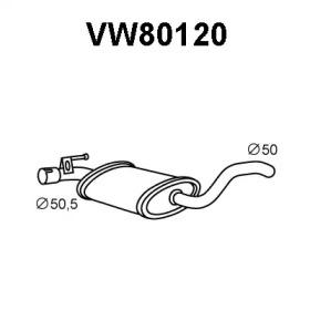 Veneporte VW80120 Muffler assy front Veneporte VW80120 Muffler assy front