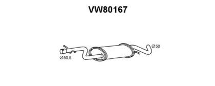 Veneporte VW80167 Muffler assy front Veneporte VW80167 Muffler assy front
