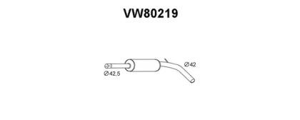 Veneporte VW80219 Muffler assy front