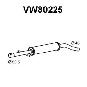 Veneporte VW80225 Середній глушник вихлопних газів Veneporte VW80225 Середній глушник вихлопних газів