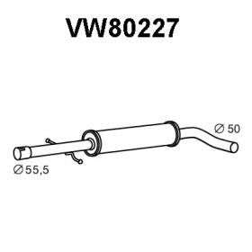 Veneporte VW80227 Середній глушник вихлопних газів