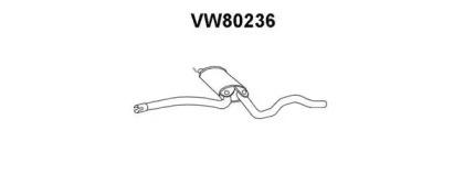 Veneporte VW80236 Muffler assy front Veneporte VW80236 Muffler assy front