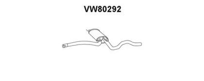 Veneporte VW80292 Muffler assy front Veneporte VW80292 Muffler assy front