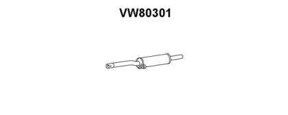 Veneporte VW80301 Muffler assy front Veneporte VW80301 Muffler assy front