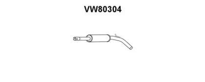 Veneporte VW80304 Muffler assy front
