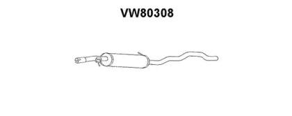 Veneporte VW80308 Muffler assy front Veneporte VW80308 Muffler assy front