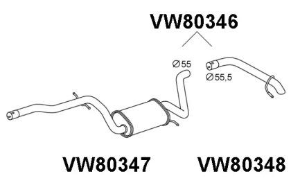 Veneporte VW80346 Schalldaempfer Veneporte VW80346 Schalldaempfer