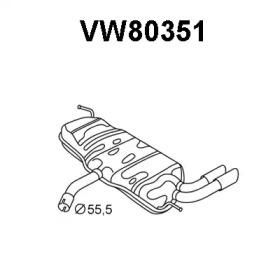 Veneporte VW80351 Schalldaempfer Veneporte VW80351 Schalldaempfer