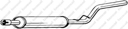 Bosal 280-169 Muffler assy front
