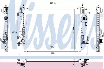 Nissens 637659 Радіатор охолодження двигуна