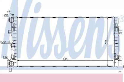 Nissens 640012 Радіатор Nissens 640012 Радіатор
