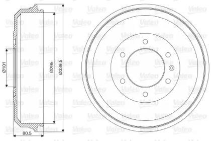 Valeo 237019 Барабан гальмівний Valeo 237019 Барабан гальмівний