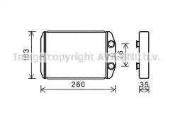 Ava FT6395 Радіатор пічки Ava FT6395 Радіатор пічки
