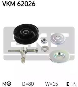 SKF VKM 62026 Ролик натяжний ременя поліклинового