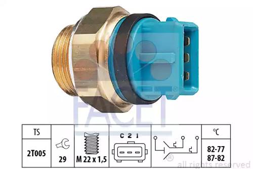 Facet 7.5630 Термовимикач вентилятора радіатора