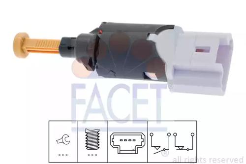 Facet 7.1197 Switch assy stop lamp Facet 7.1197 Switch assy stop lamp