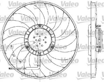 Valeo 698609 Fan and motor assy