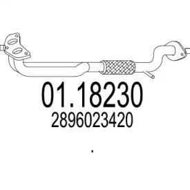 MTS 01.18230 Exhaust pipe MTS 01.18230 Exhaust pipe