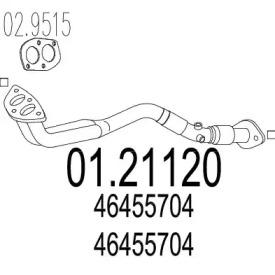 MTS 01.21120 Exhaust pipe